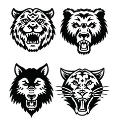Animal Mascot Logo Set vector image