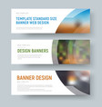 Design of standard white web banners with space Design of standard white web banners with space vector image