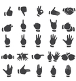 Set of desture icons vector image