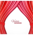 Red background with opera curtains vector image