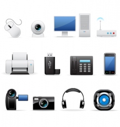Web icons vector image