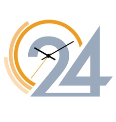 Clock face vector image