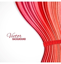 Red background with opera curtains vector image