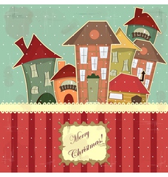 Christmas card vector image
