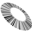 Circular bar code vector image