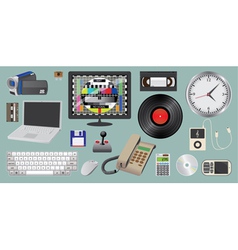 Electronic device and media vector image