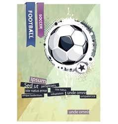Grunge football vector image