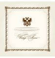 Vintage frame vector image