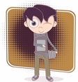 Happy little boy vector image