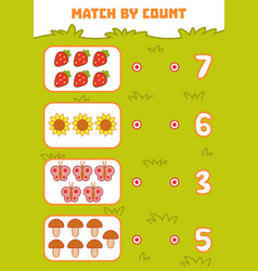 Counting game for preschool children education Vector Image