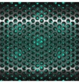 Mesh metal grate as background Grill vector image