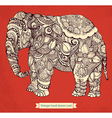 Decorative elephant vector image