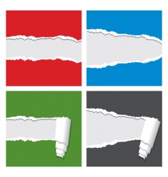 Ripped paper vector image