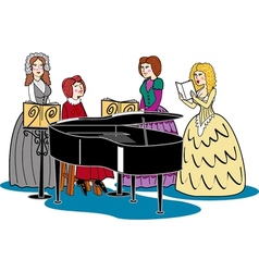 Victorian woman vector image