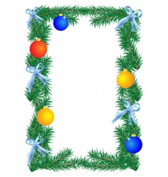 Christmas border vector image