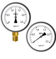 Gas manometer vector image