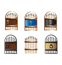 Ancient gate Royalty Free Vector Image - VectorStock