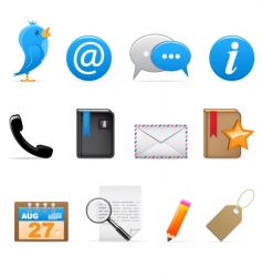 Web icons vector image