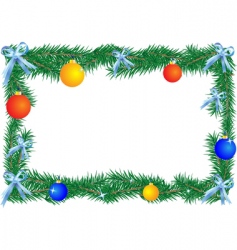 Christmas border vector image