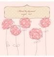 Floral greeting card vector image