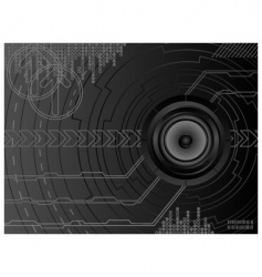 Abstract music background vector image
