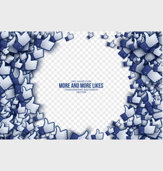 3d like hand icons abstract background vector image