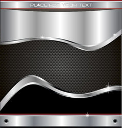 Metal fiber background vector image
