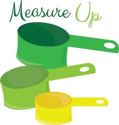 Person measuring with tape measure cartoon stick Vector Image