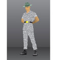Drill instructor vector image
