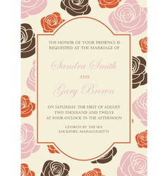 Floral card vector image