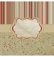 Retro card template vector image