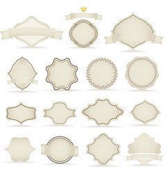 Vintage labels template for a text vector image