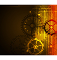Stylized glowing background vector image