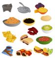 Latin american food vector image
