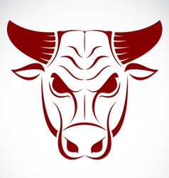 Bull head vector image