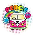 Hippie bus vector image