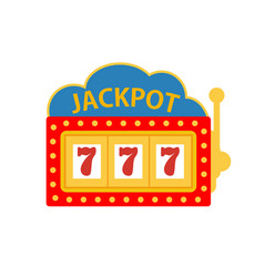 Jackpot on a slot machine Jackpot on a slot machine vector image