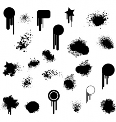 Splatters vector image