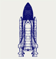 Space ship vector image
