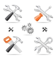 Tools icon set vector image