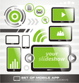 Smart phone icon set vector image
