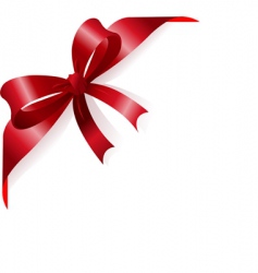 Red ribbon vector image