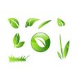 Leaves icons vector image