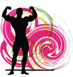 Male body builder Male body builder vector image