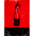 Molotov cocktail vector image