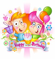 Birthday congratulations vector image