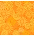 Seamless sunflowers pattern background vector image