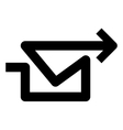Arrow mail vector image
