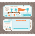 Movie Ticket Wedding Invitation Design Template vector image