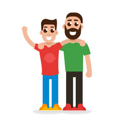 Cartoon laughing people Royalty Free Vector Image
